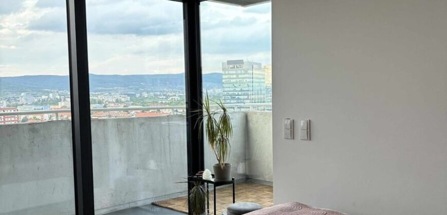 1 izb. apartmán Bajkalská ul. v novostavbe Tehelné pole s veľkou terasou 23,75m2