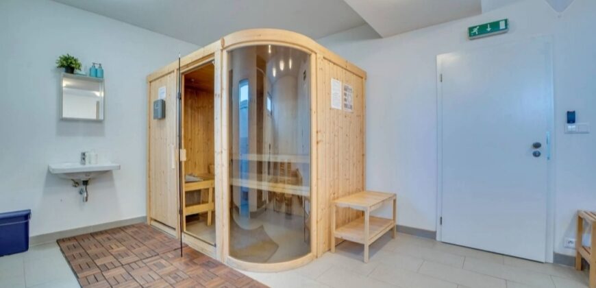2 izb. novostavba Tammi Pri Hrubej Lúke, sauna, miestnosť šatník, pivnica, klimatizácia, bezplatný parking